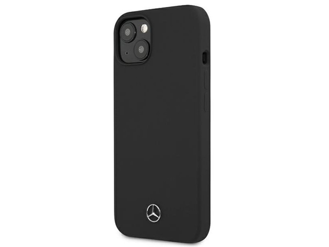 Capa de silicone Mercedes Line para iPhone 13 mini - Preta