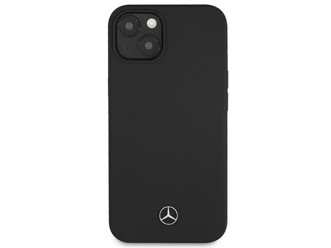 Capa de silicone Mercedes Line para iPhone 13 mini - Preta