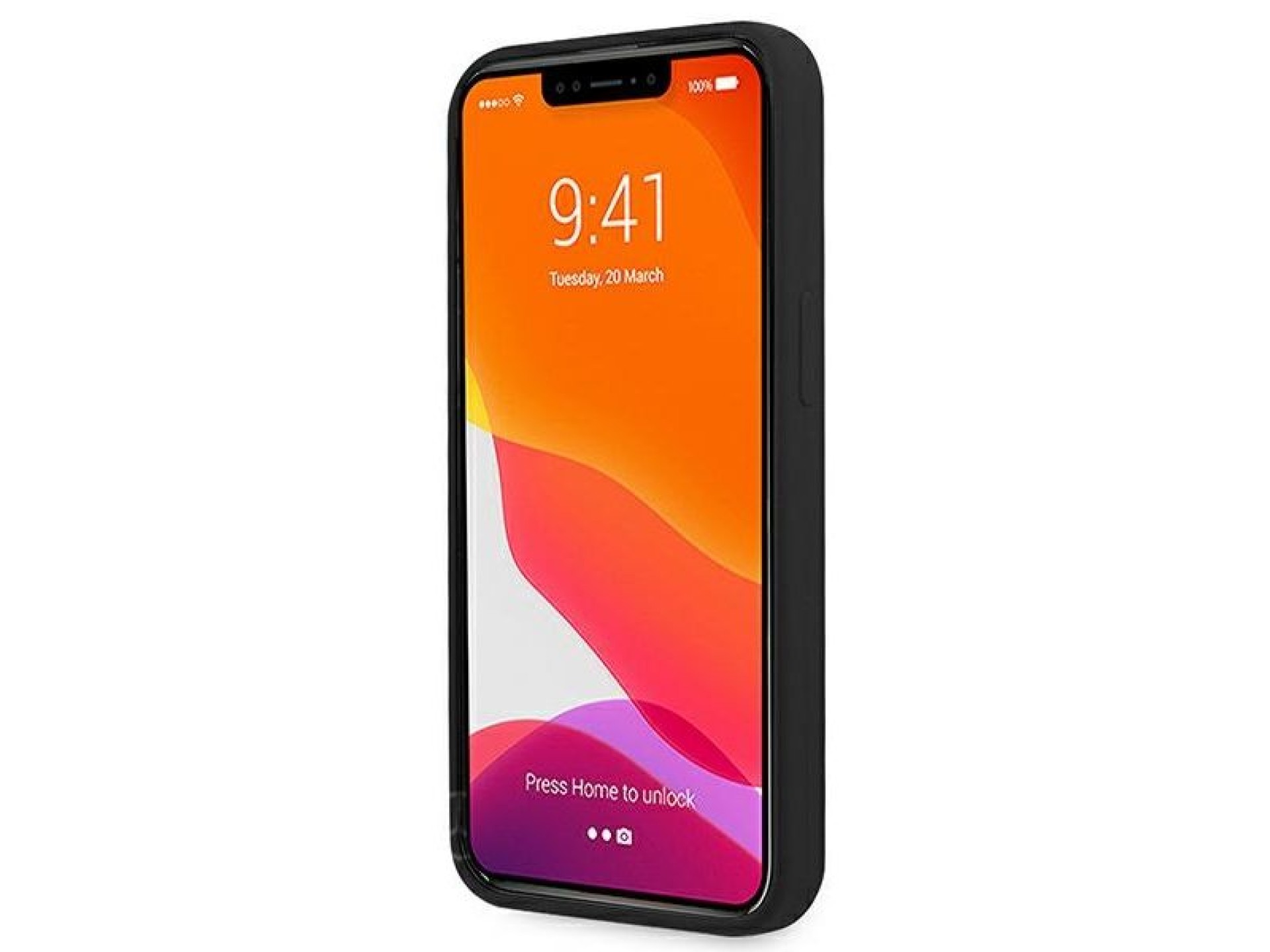 Capa de silicone Mercedes Line para iPhone 13 mini - Preta