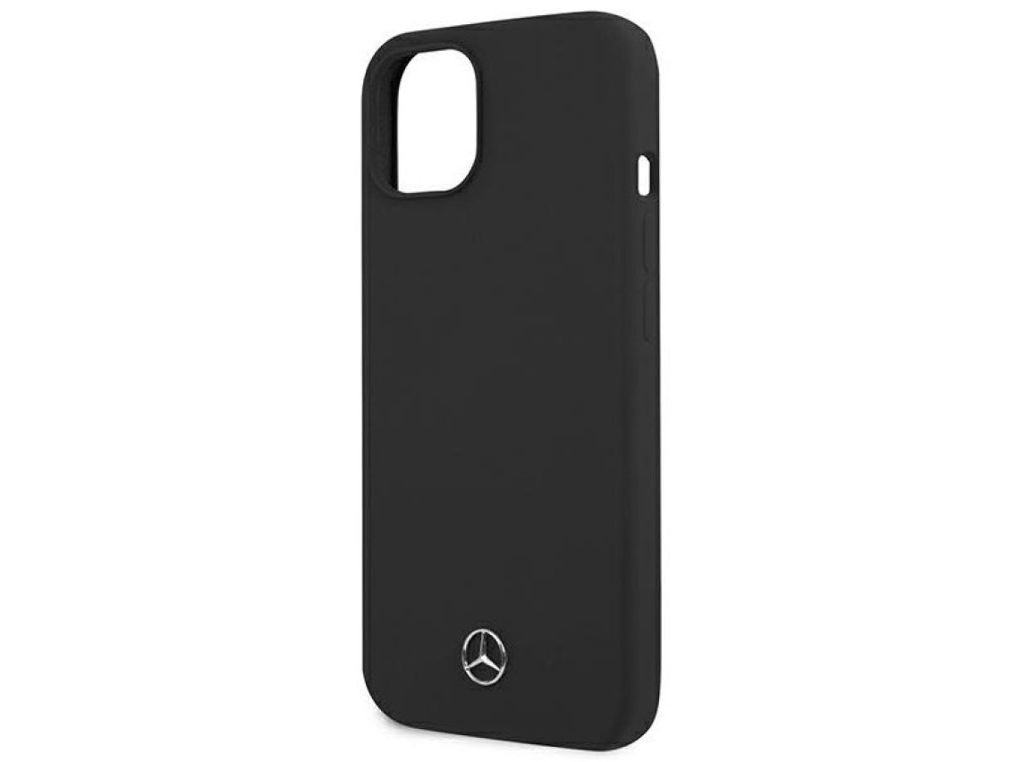 Capa de silicone Mercedes Line para iPhone 13 mini - Preta