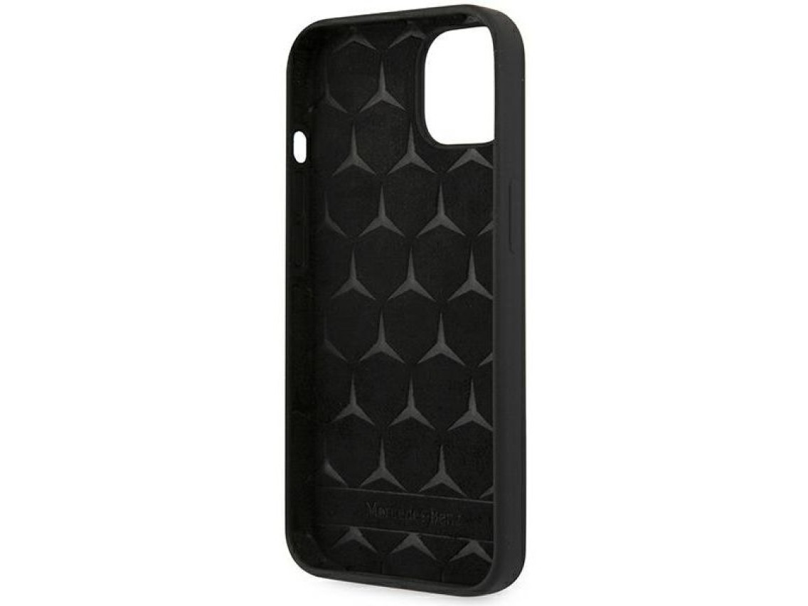 Capa de silicone Mercedes Line para iPhone 13 mini - Preta