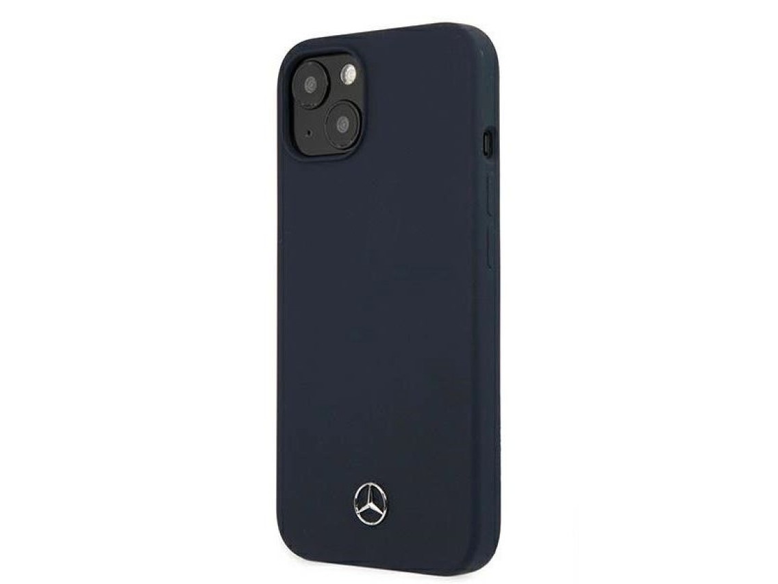 Funda de silicona Mercedes Line para iPhone 13 mini - Azul marino