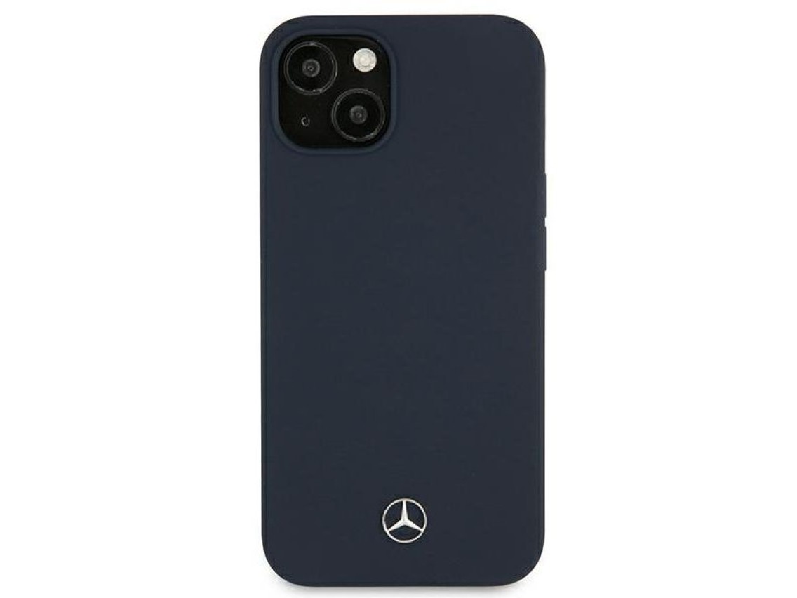 Funda de silicona Mercedes Line para iPhone 13 mini - Azul marino