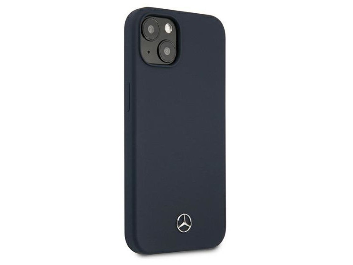 Funda de silicona Mercedes Line para iPhone 13 mini - Azul marino