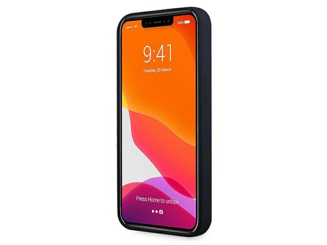 Funda de silicona Mercedes Line para iPhone 13 mini - Azul marino