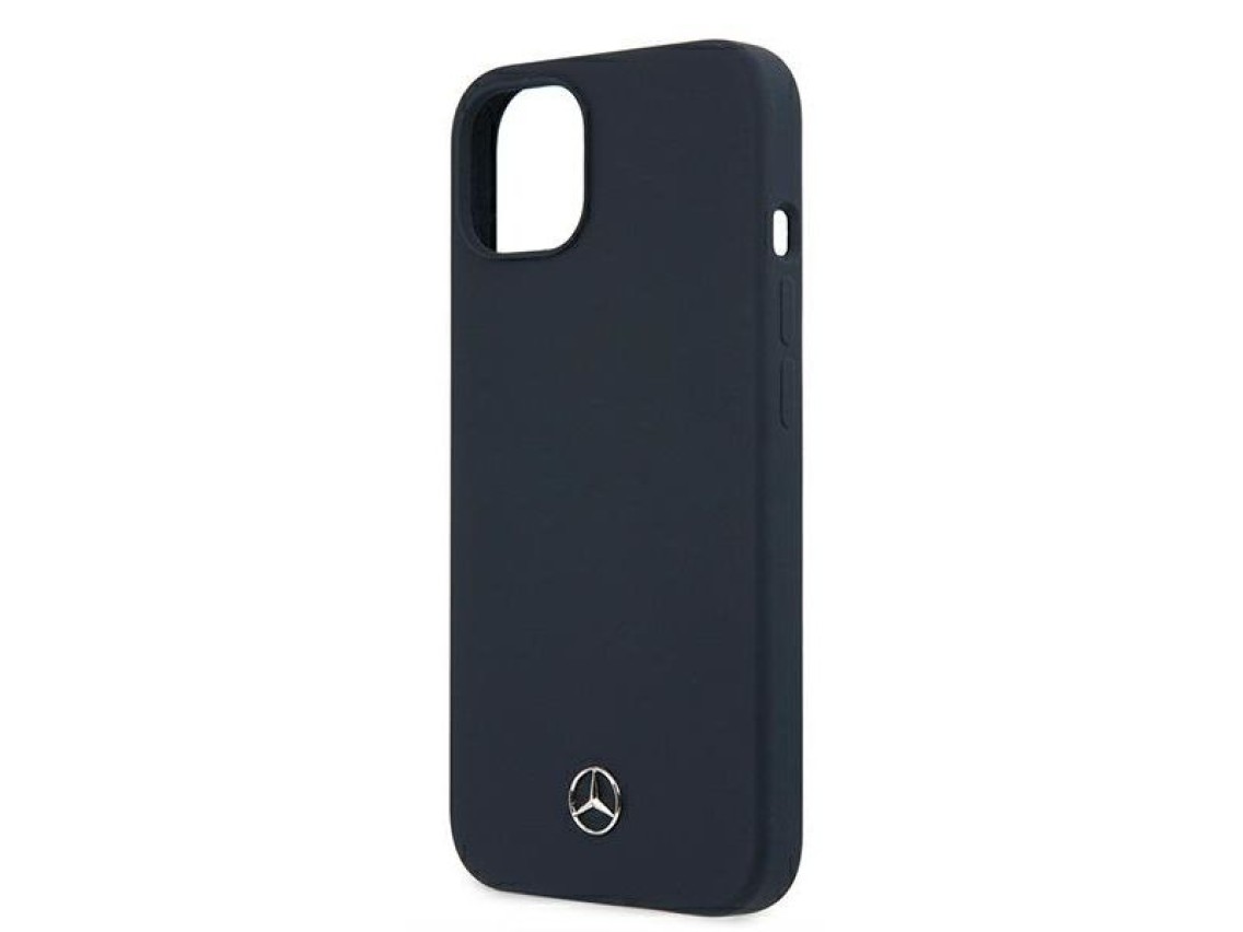 Funda de silicona Mercedes Line para iPhone 13 mini - Azul marino