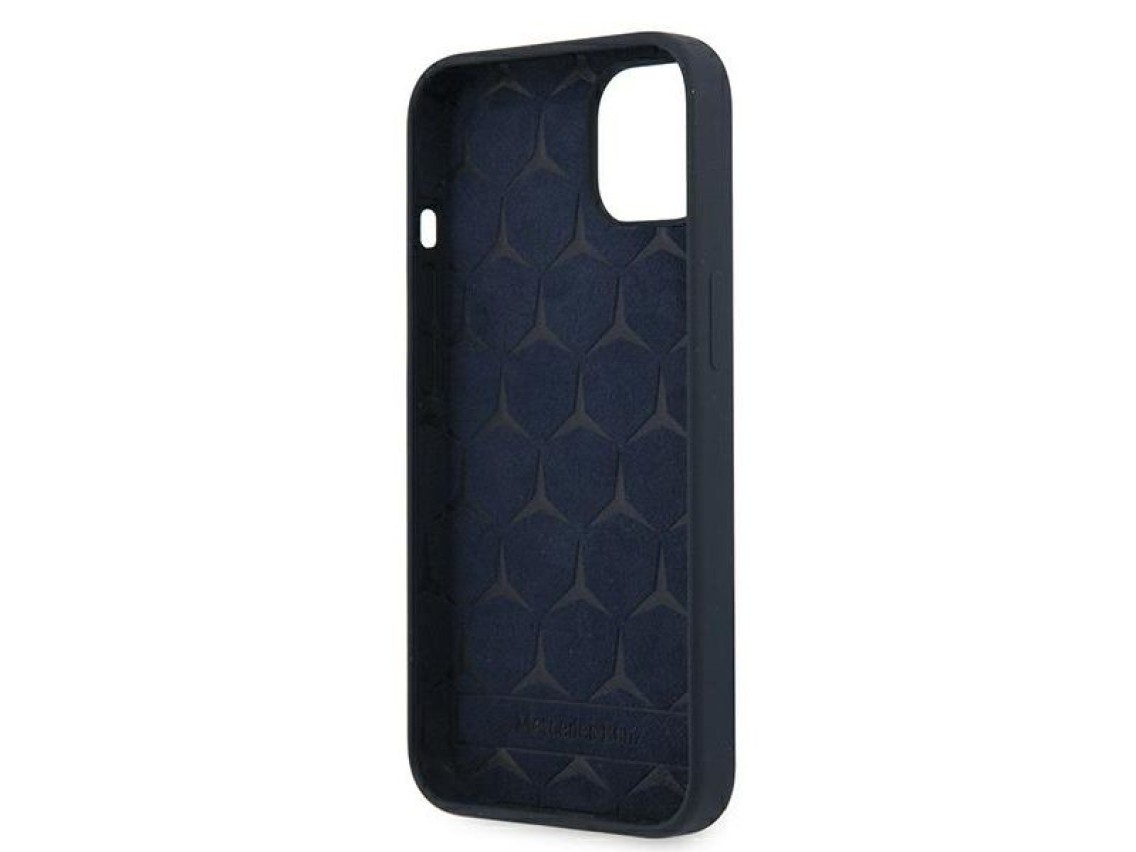 Funda de silicona Mercedes Line para iPhone 13 mini - Azul marino