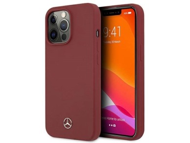 Mercedes Silicone Line Case for iPhone 13 Pro / iPhone 13 - Red Mercedes Silicone Line Case for iPhone 13 Pro / iPhone 13 - Red