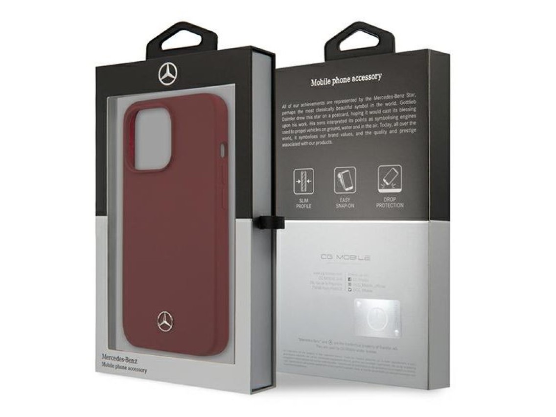 Mercedes Silicone Line Case for iPhone 13 Pro / iPhone 13 - Red