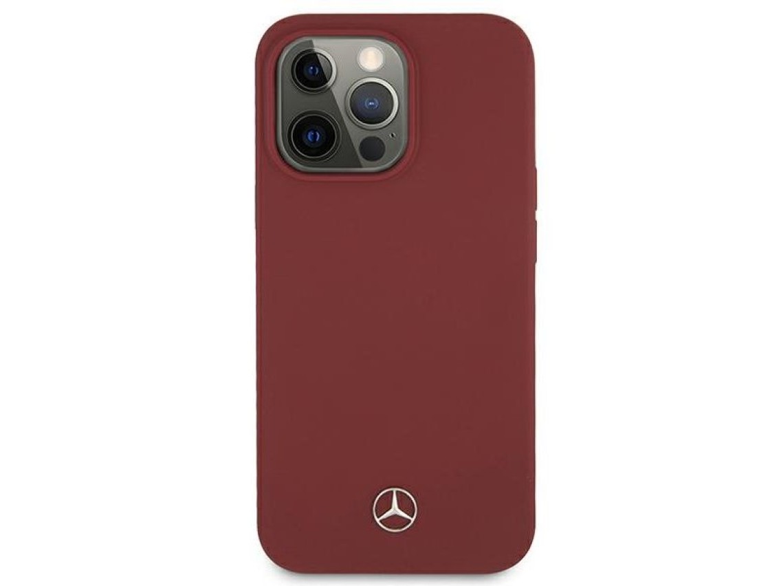 Capa de silicone Mercedes Line para iPhone 13 Pro Max - Vermelha