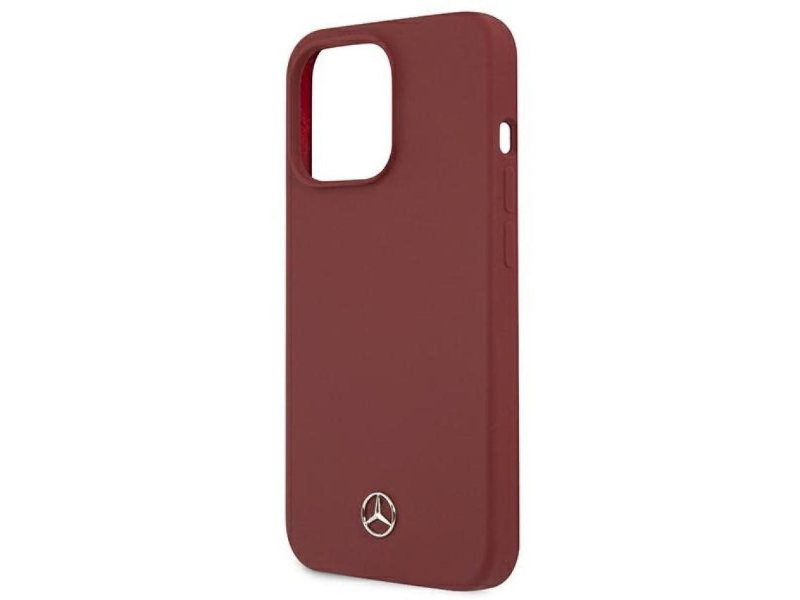 Capa de silicone Mercedes Line para iPhone 13 Pro Max - Vermelha