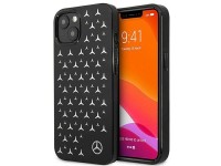 Mercedes Silver Stars Pattern Case for iPhone 13 mini - Black