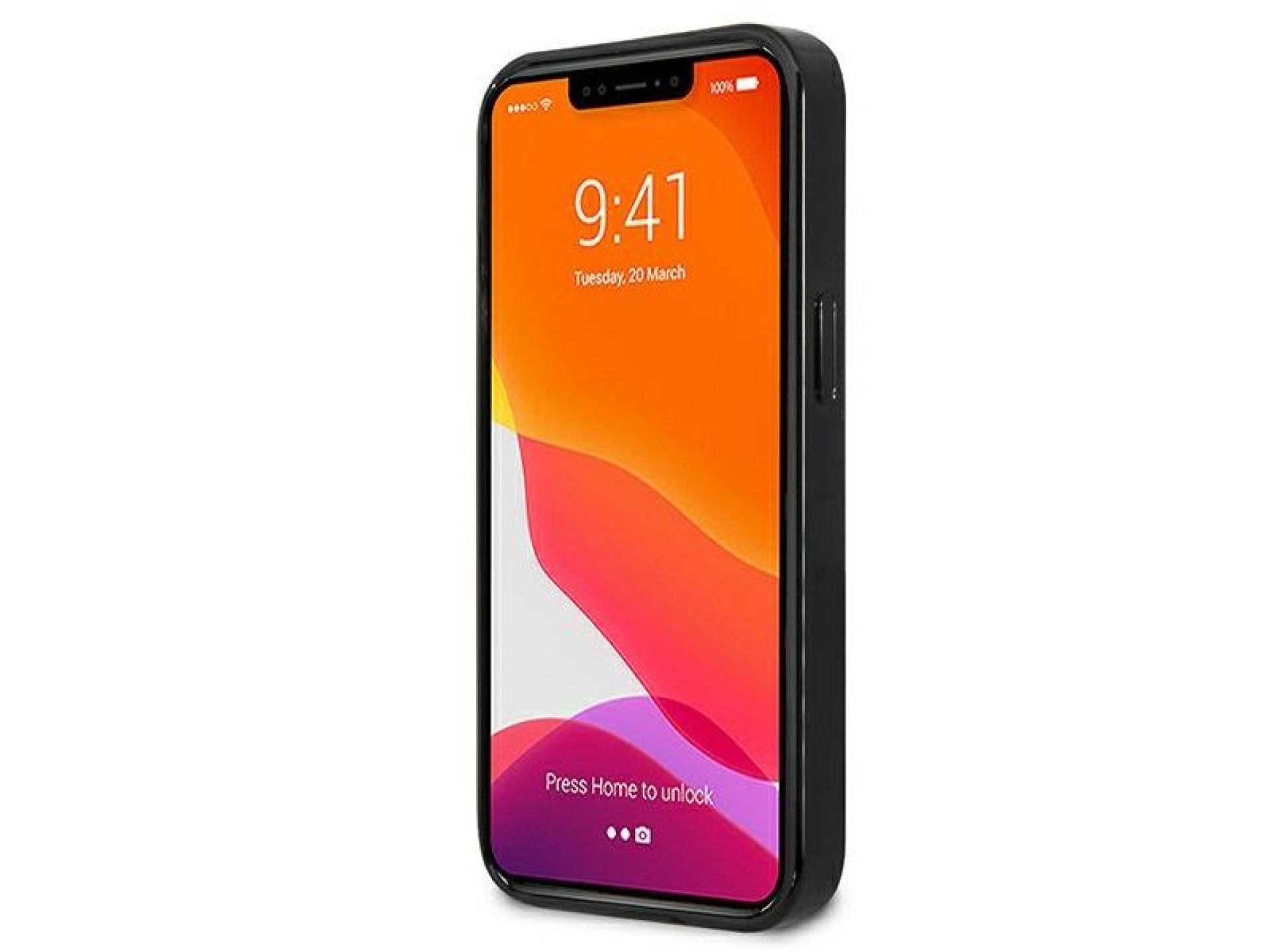 Capa Mercedes com estampa de estrelas prateadas para iPhone 13 mini - Preta