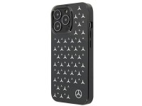 Mercedes Silver Stars Pattern Case for iPhone 13 Pro / iPhone 13 - Black Mercedes Silver Stars Pattern Case for iPhone 13 Pro / iPhone 13 - Black