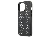 Mercedes Silver Stars Pattern Case for iPhone 13 Pro / iPhone 13 - Black Mercedes Silver Stars Pattern Case for iPhone 13 Pro / iPhone 13 - Black