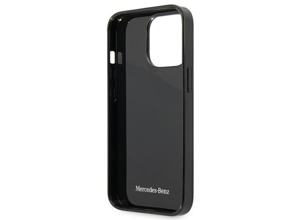 Mercedes Silver Stars Pattern Case for iPhone 13 Pro / iPhone 13 - Black