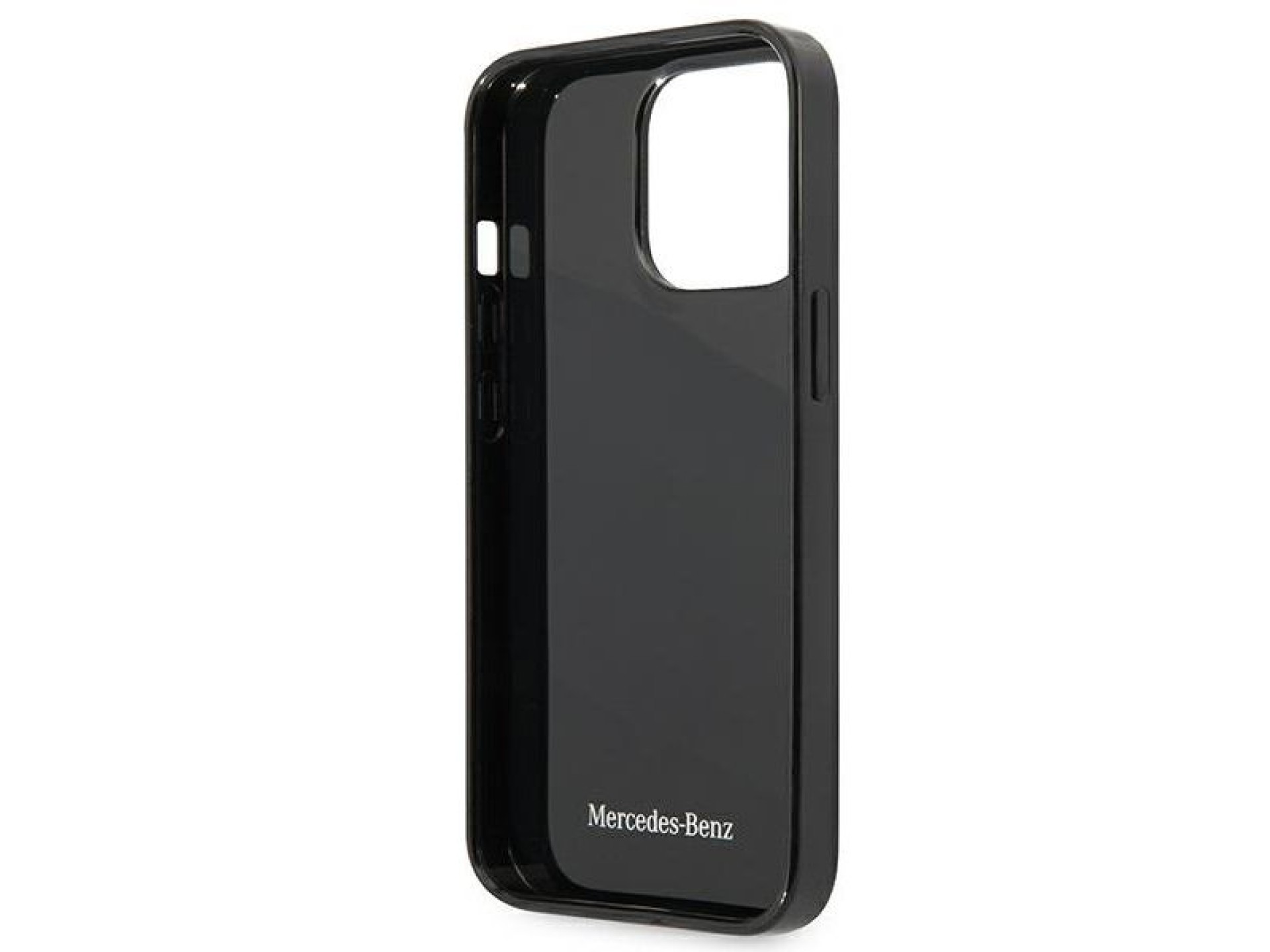 Mercedes Silver Stars Pattern Case for iPhone 13 Pro / iPhone 13 - Black