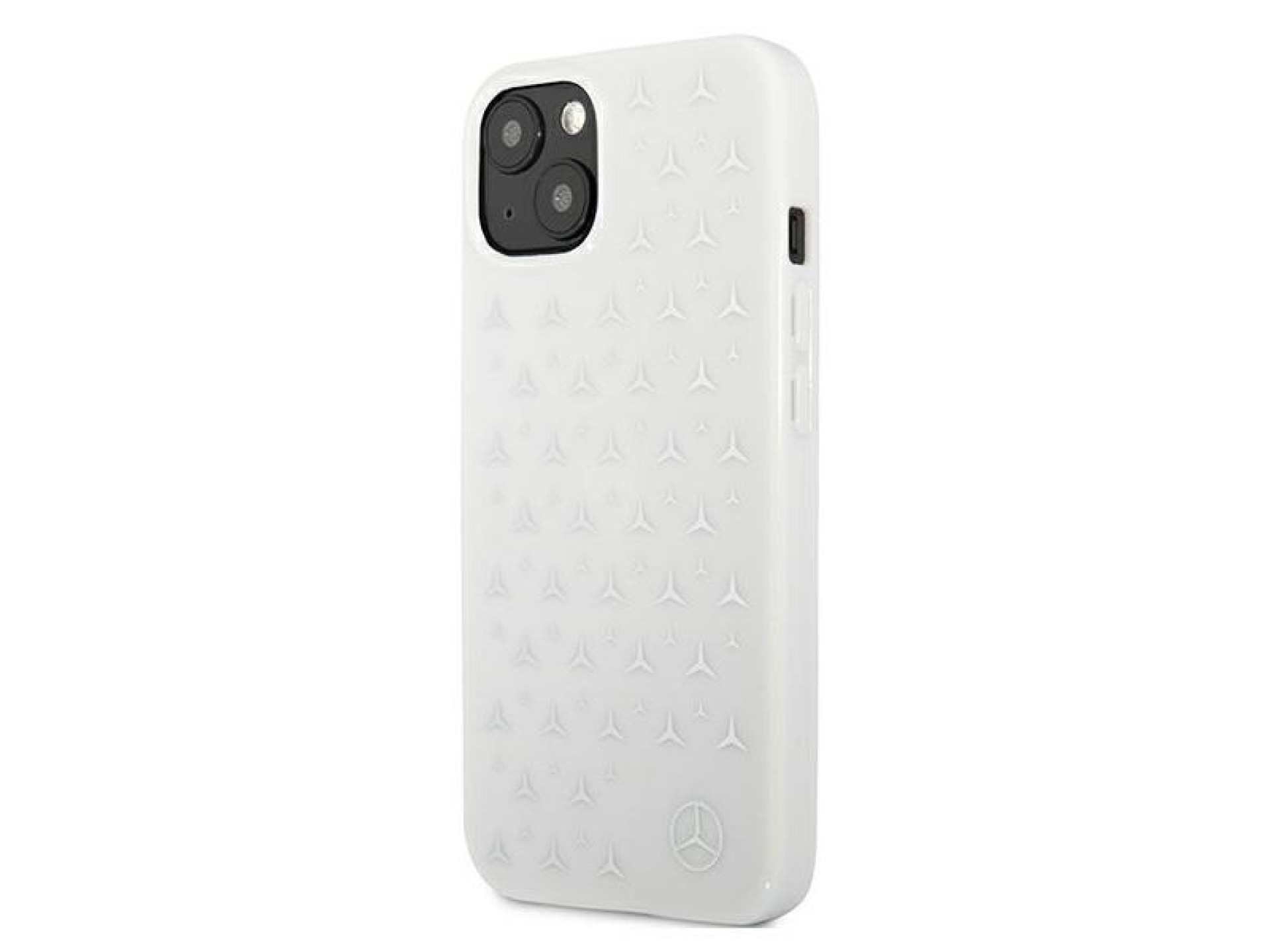 Mercedes Silver Stars Pattern Case for iPhone 13 - White