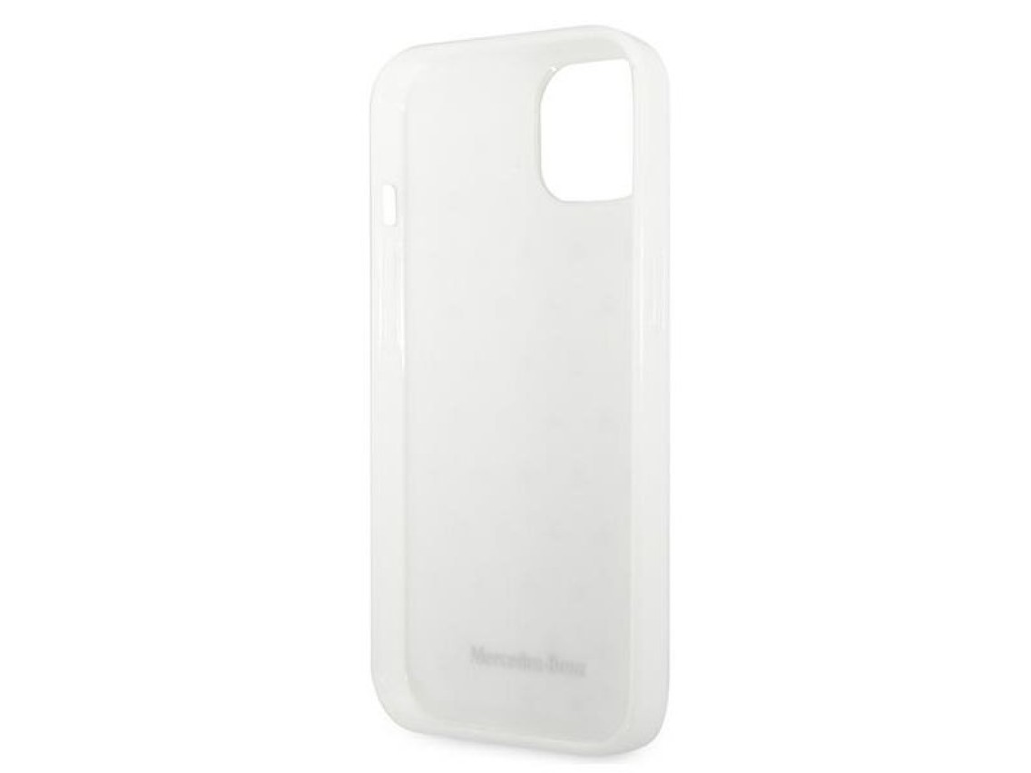 Mercedes Silver Stars Pattern Case for iPhone 13 - White