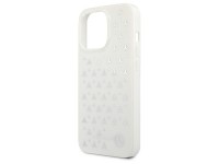 Funda Mercedes con estampado de estrellas plateadas para iPhone 13 Pro Max - Blanca Funda Mercedes con estampado de estrellas plateadas para iPhone 13 Pro Max - Blanca