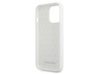 Funda Mercedes con estampado de estrellas plateadas para iPhone 13 Pro Max - Blanca Funda Mercedes con estampado de estrellas plateadas para iPhone 13 Pro Max - Blanca