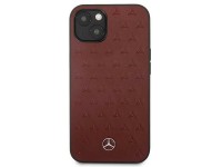 Mercedes Leather Stars Pattern Case for iPhone 13 mini - Red Mercedes Leather Stars Pattern Case for iPhone 13 mini - Red