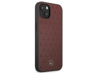 Mercedes Leather Stars Pattern Case for iPhone 13 mini - Red Mercedes Leather Stars Pattern Case for iPhone 13 mini - Red
