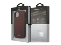Mercedes Leather Stars Pattern Case for iPhone 13 mini - Red Mercedes Leather Stars Pattern Case for iPhone 13 mini - Red