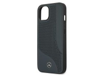 Mercedes Leather Perforated Area Case for iPhone 13 mini - Navy Blue Mercedes Leather Perforated Area Case for iPhone 13 mini - Navy Blue