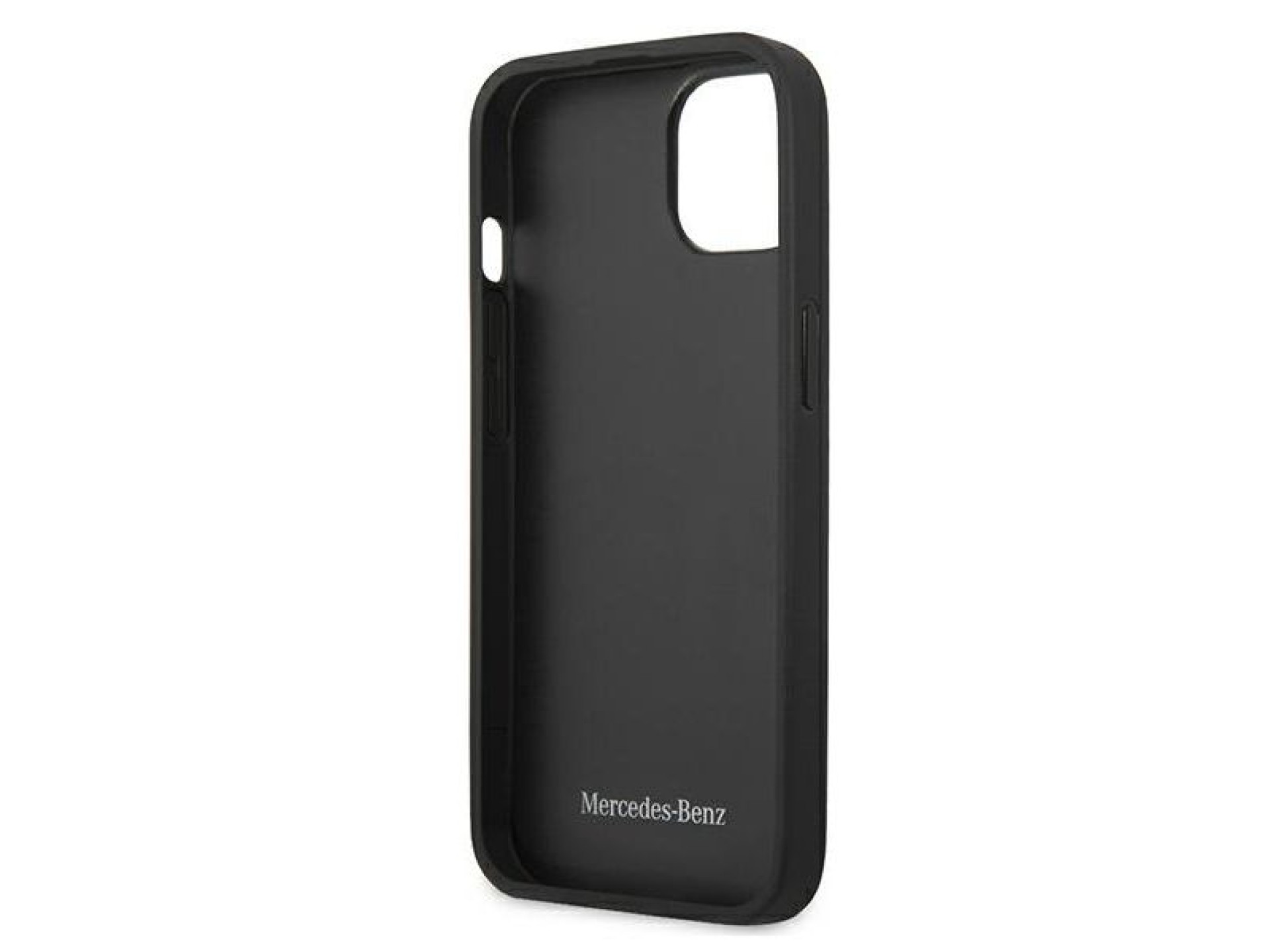 Mercedes Leather Perforated Area Case for iPhone 13 mini - Navy Blue