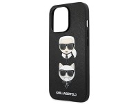 Capa Karl Lagerfeld Saffiano Karl&Choupette para iPhone 13 Pro / 13 - Preta Capa Karl Lagerfeld Saffiano Karl&Choupette para iPhone 13 Pro / 13 - Preta