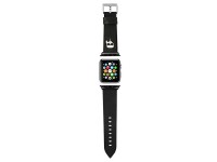 Pulseira Karl Lagerfeld Ikonik Saffiano Karl Heads para Apple Watch (38/40/41 mm) - Preta