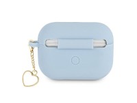 Guess GUAPLSCHSB AirPods Pro cover blue/blue Silicone Charm Heart Collection Guess GUAPLSCHSB AirPods Pro cover blue/blue Silicone Charm Heart Collection