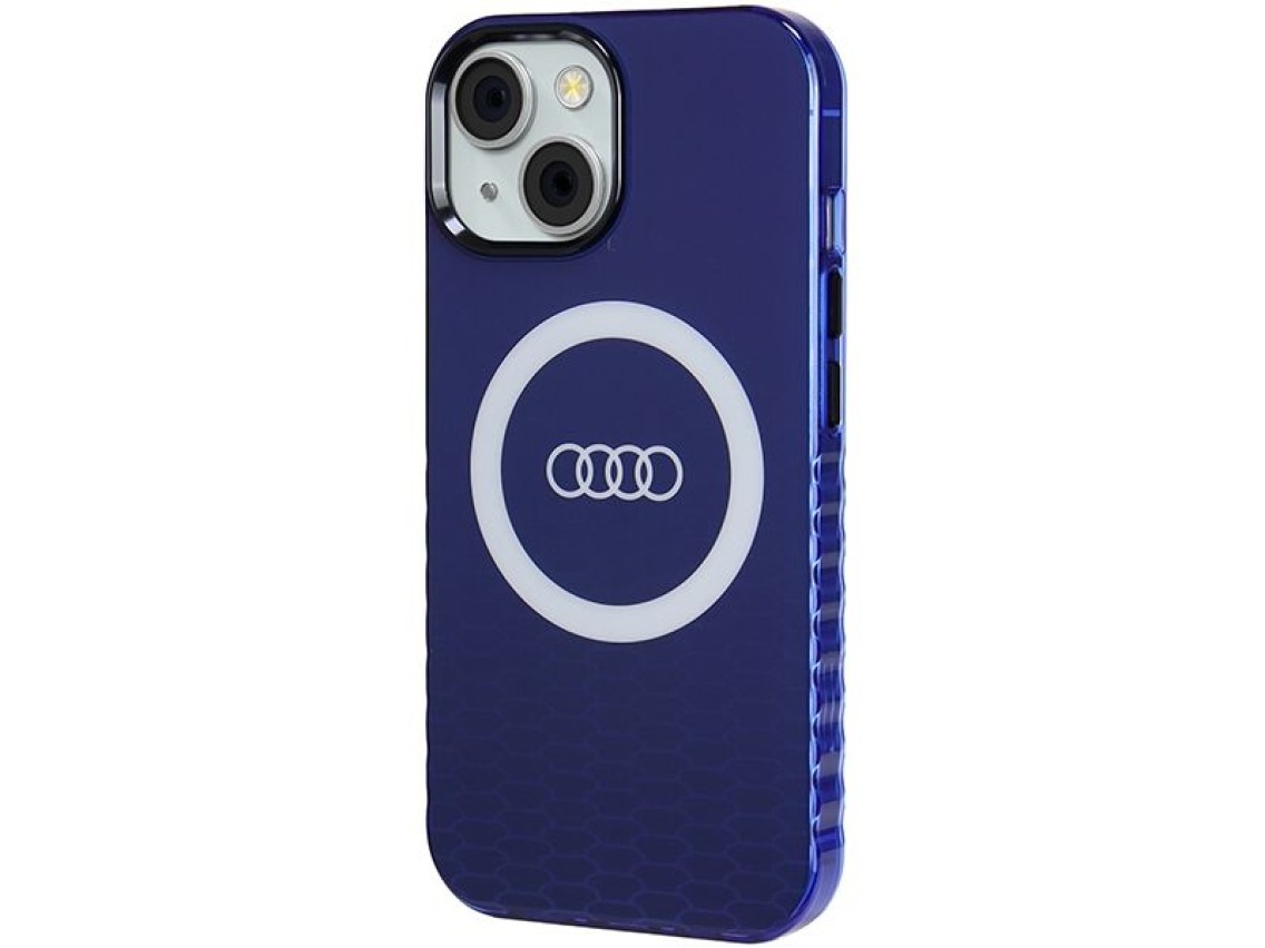 Audi IML Big Logo MagSafe case for iPhone 15 / 14 / 13 - blue