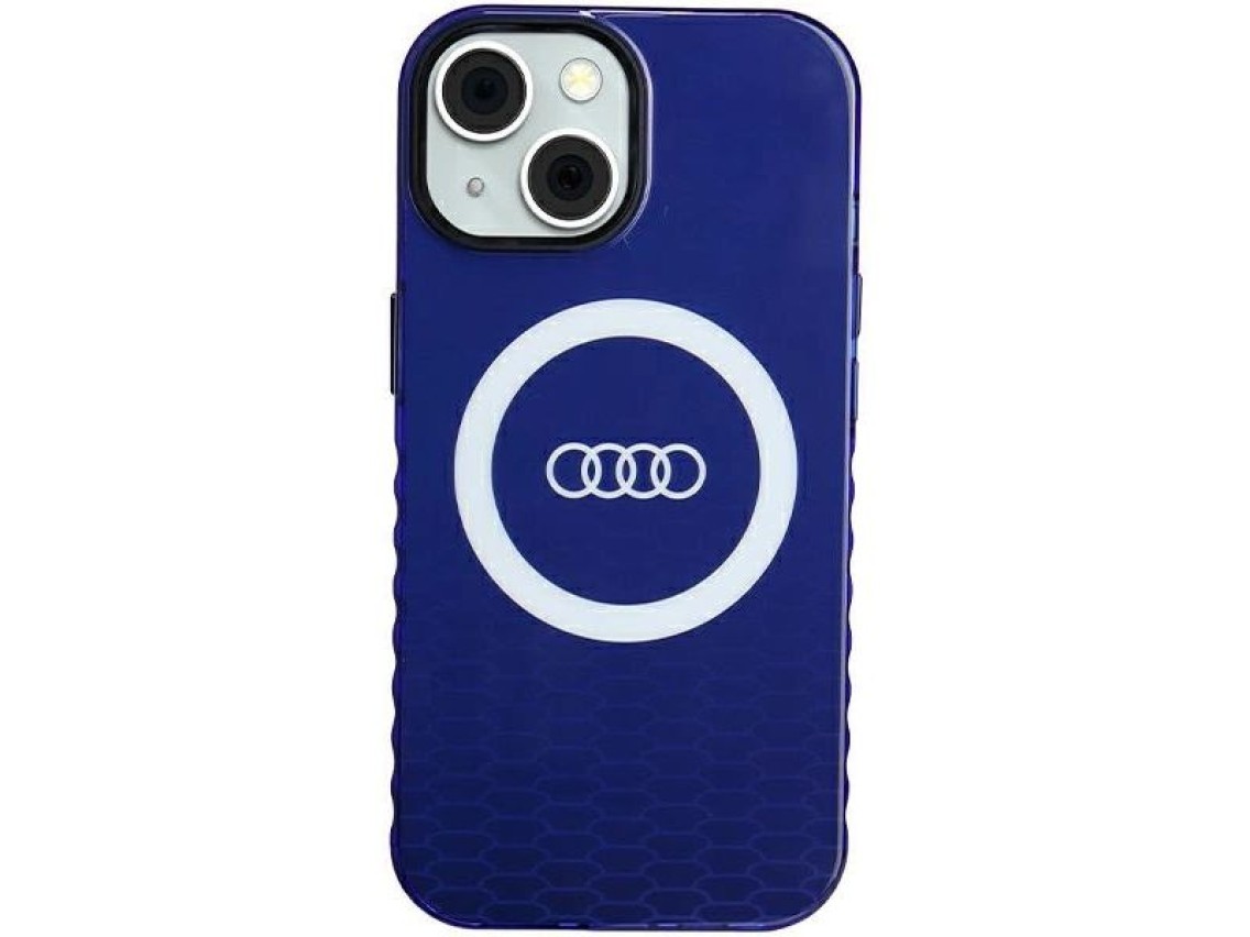 Audi IML Big Logo MagSafe case for iPhone 15 / 14 / 13 - blue