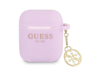 Guess GUA2LSC4EU AirPods 1/2 cover purple/purple Silicone Charm 4G Collection Guess GUA2LSC4EU AirPods 1/2 cover purple/purple Silicone Charm 4G Collection