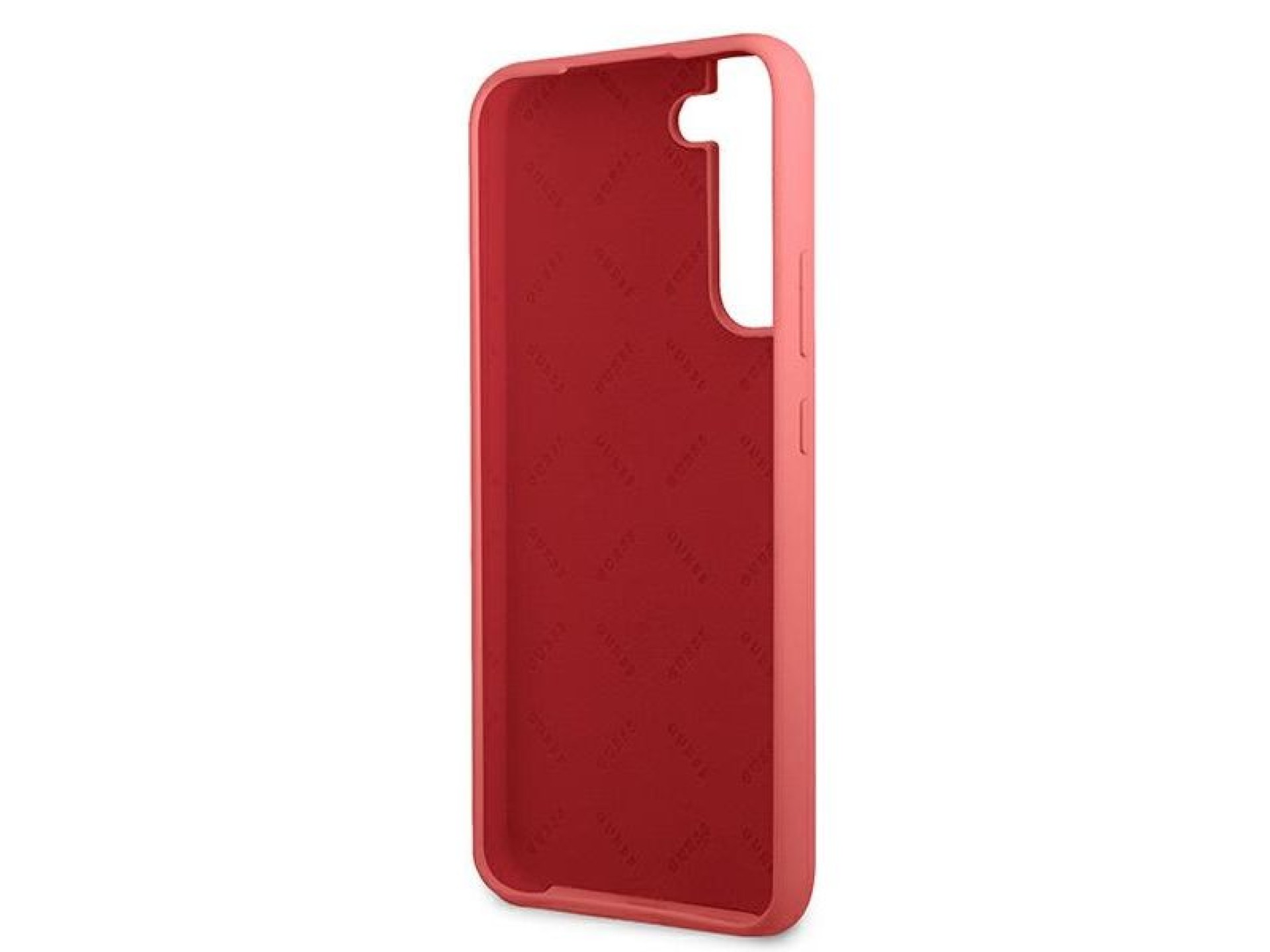 Guess GUHCS22MLSLMGFU S22+ S906 fuchsia/fuchsia hardcase Silicone Script Metal Logo