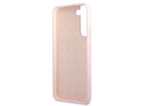 Capa rígida de silicone com logotipo metálico Guess GUHCS22MLSLMGLA S22+ S906 lavanda/lavanda Capa rígida de silicone com logotipo metálico Guess GUHCS22MLSLMGLA S22+ S906 lavanda/lavanda