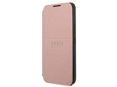 Guess GUBKS22MPSASBPI S22+ S906 rosa/rosa libro Saffiano Stripes