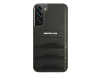 AMG Leather Debossed Lines case for Samsung Galaxy S22+ - black AMG Leather Debossed Lines case for Samsung Galaxy S22+ - black