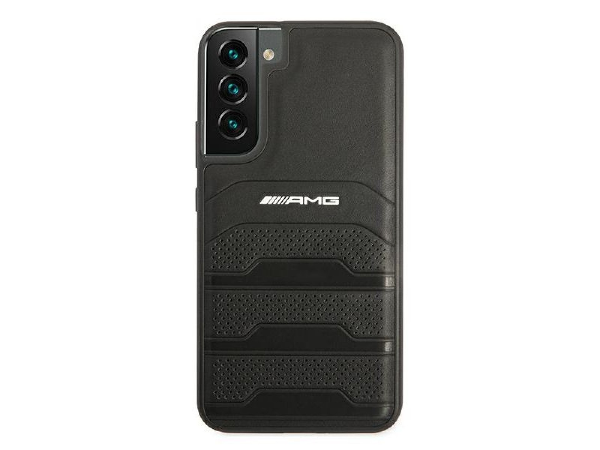 AMG Leather Debossed Lines case for Samsung Galaxy S22+ - black