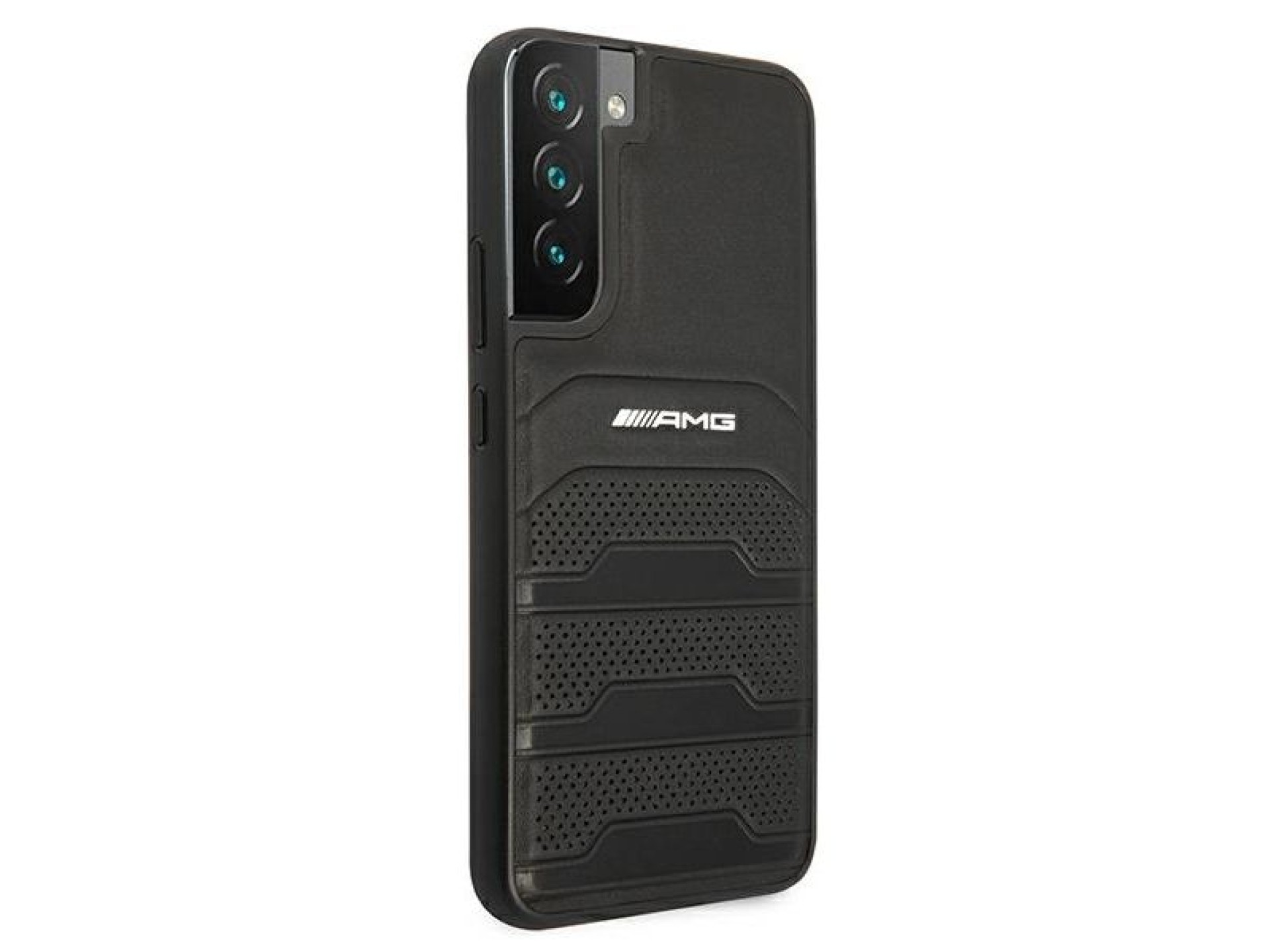 AMG Leather Debossed Lines case for Samsung Galaxy S22+ - black