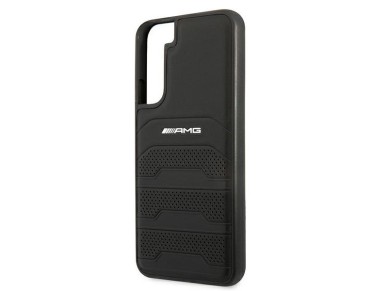 AMG Leather Debossed Lines case for Samsung Galaxy S22+ - black AMG Leather Debossed Lines case for Samsung Galaxy S22+ - black