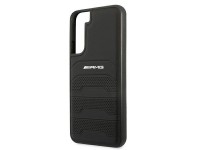 AMG Leather Debossed Lines case for Samsung Galaxy S22+ - black AMG Leather Debossed Lines case for Samsung Galaxy S22+ - black