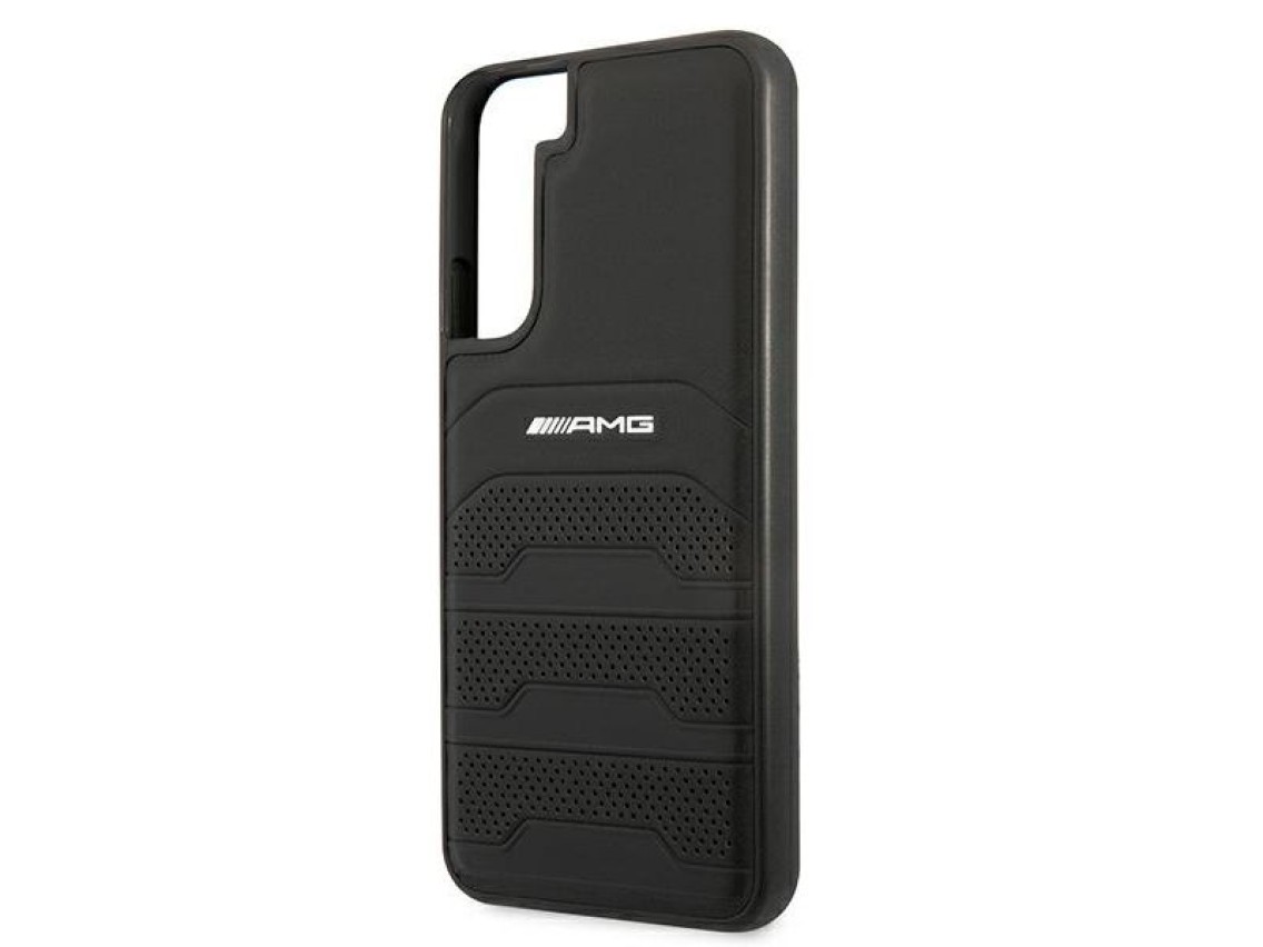 AMG Leather Debossed Lines case for Samsung Galaxy S22+ - black