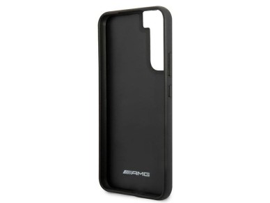 AMG Leather Debossed Lines case for Samsung Galaxy S22+ - black AMG Leather Debossed Lines case for Samsung Galaxy S22+ - black