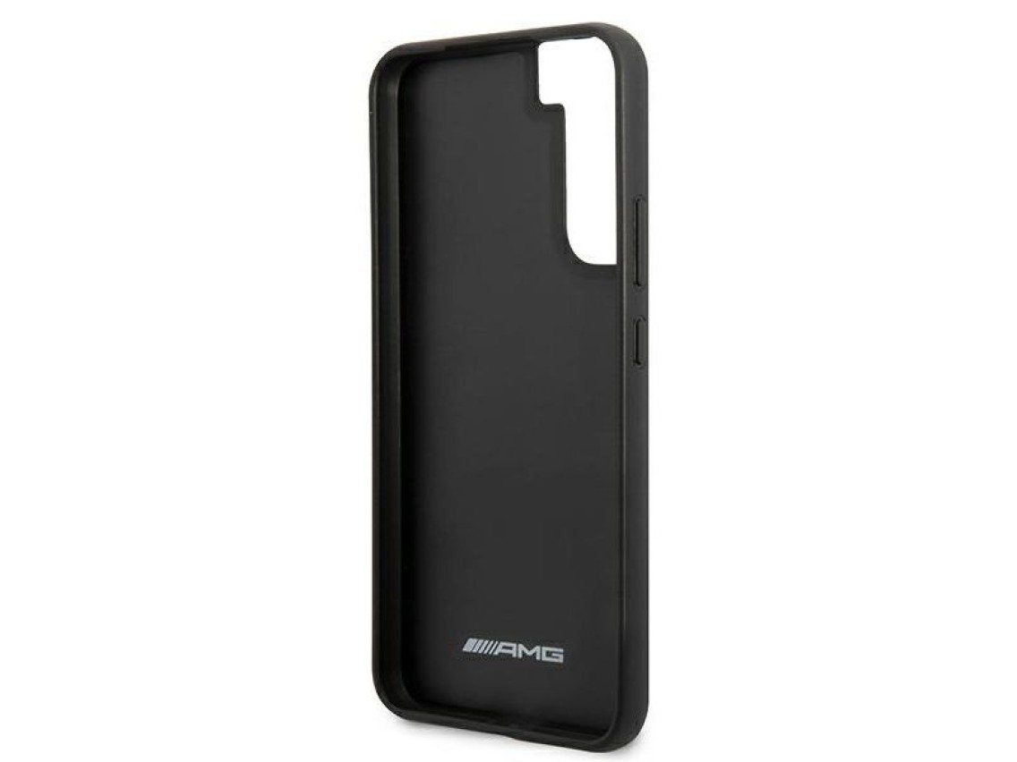 AMG Leather Debossed Lines case for Samsung Galaxy S22+ - black