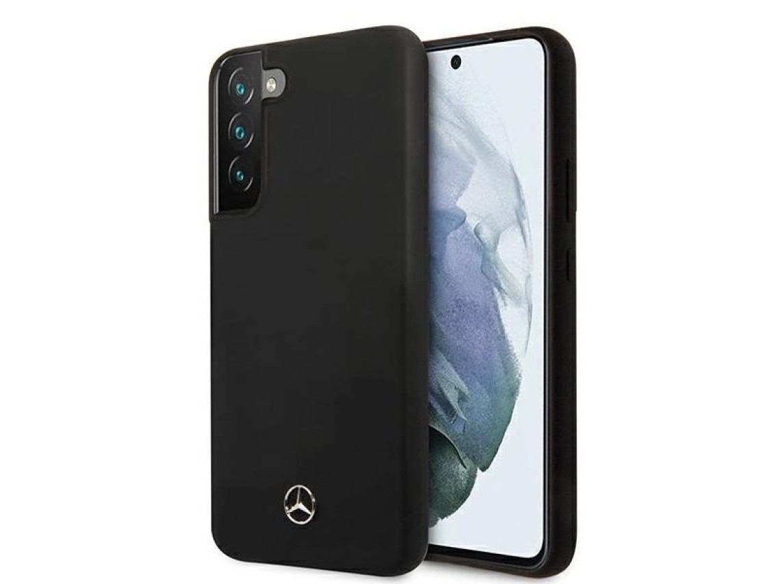 Capa de silicone Mercedes Line para Samsung Galaxy S22+ - Preta