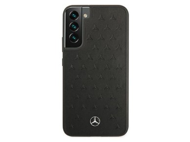 Mercedes Leather Stars Pattern Case for Samsung Galaxy S22+ - Black Mercedes Leather Stars Pattern Case for Samsung Galaxy S22+ - Black