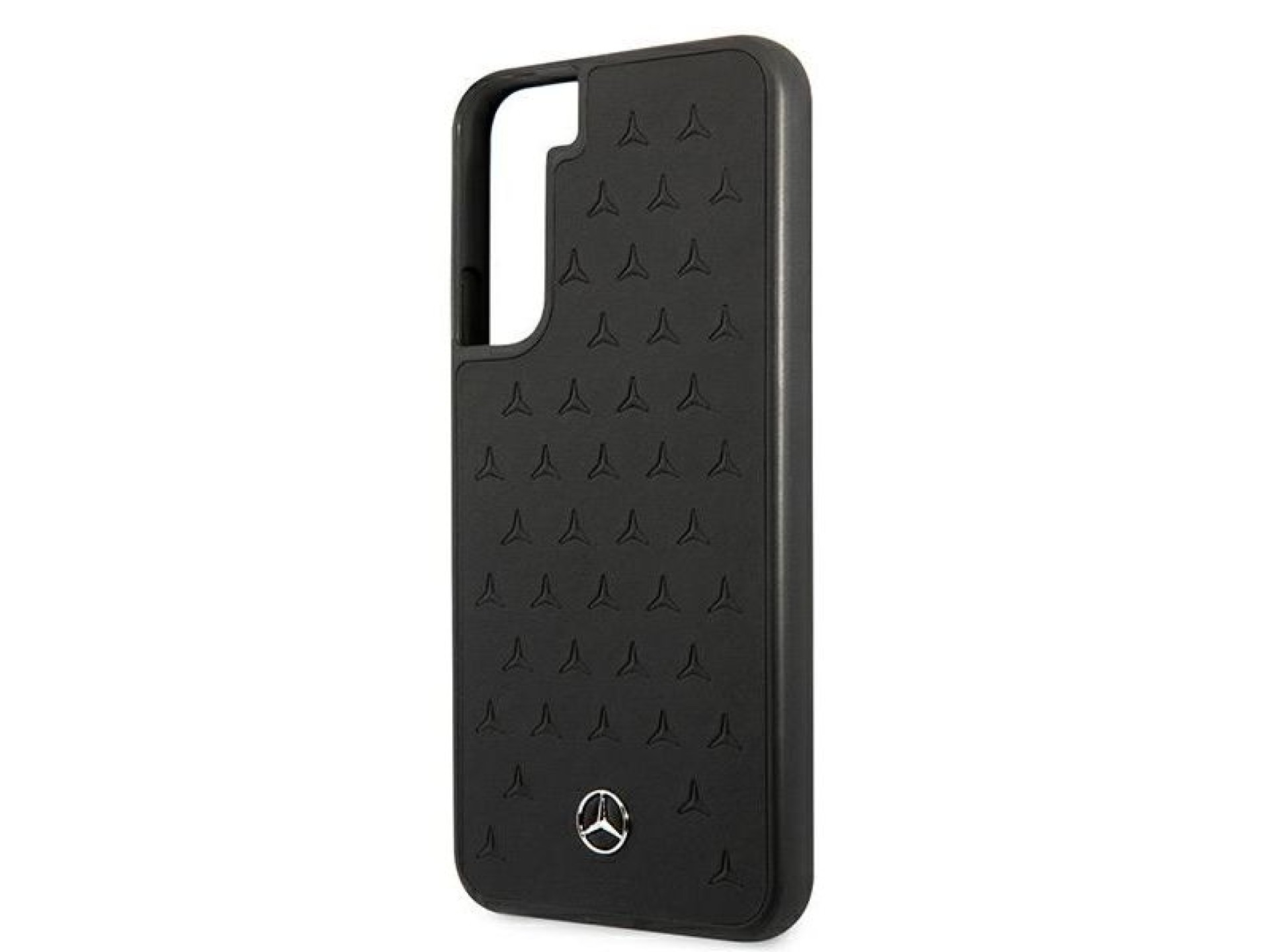 Mercedes Leather Stars Pattern Case for Samsung Galaxy S22+ - Black